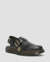 Dr. Martens' Jorge Made In England Leder Slingback Slip-ons Sandalen In Schwarz