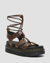 Dr. Martens Dr.martens Nartilla Sandals In Brown Leather In Brown