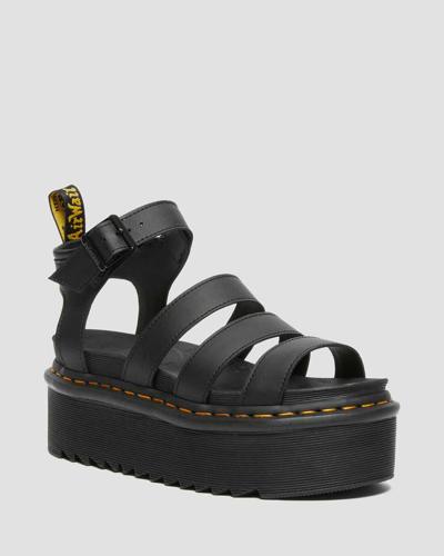 Dr. Martens Dr.martens Gladiator Sandals With Platform In Nero Neri E Grigi