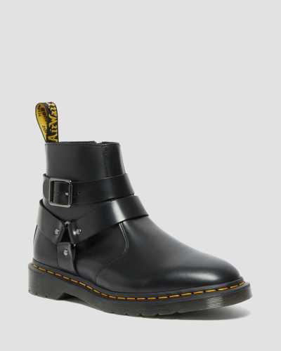 Dr. Martens' Jaimes Leather Harness Chelsea Boots In Black