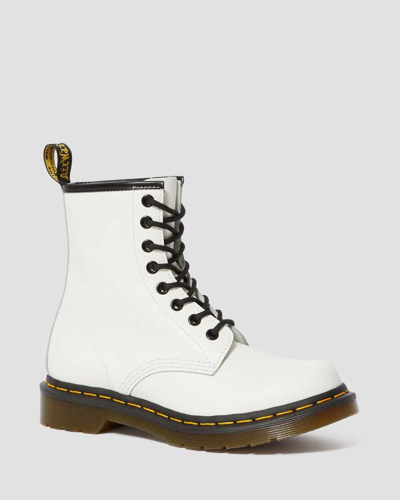 Dr. Martens' Dr.martens 1460 Bex Smooth Lace-up Combat Boots In White