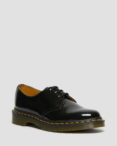 Dr. Martens Black 1461 Quad Oxfords In Black Polished Smooth