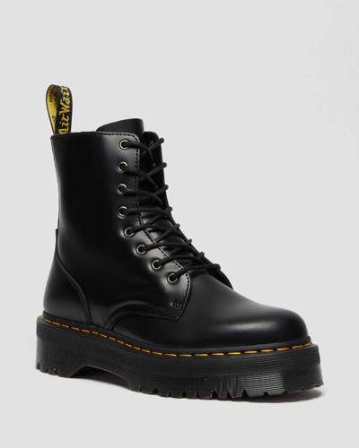 Dr. Martens' Jadon Boot Smooth Leather Platforms Boots In Schwarz