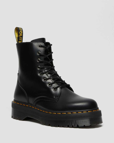 Dr. Martens' Jadon Boot Smooth Leather Platforms Boots In Black