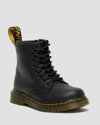 Dr. Martens' Toddler 1460 Softy T Leather Lace Up Boots In Black