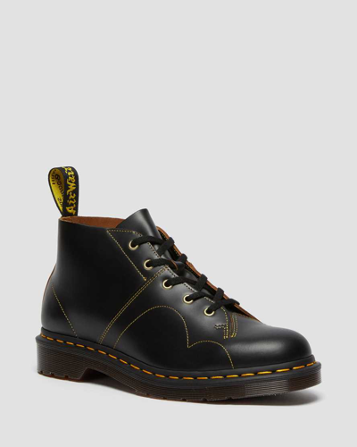 Dr. Martens' Church Leather Monkey Boots In Schwarz