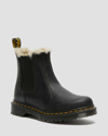 Dr. Martens' Damen Leder 2976 Leonore Chelsea Stiefel Mit Kunstpelzfutter In Schwarz