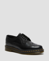 DR. MARTENS' 3989 YELLOW STITCH SMOOTH LEATHER BROGUE SHOES