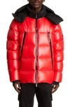 Moncler Zubair Down Puffer Jacket In Red