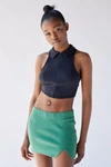 Urban Outfitters Uo Suzie Low Rise Mini Skirt In Light Green