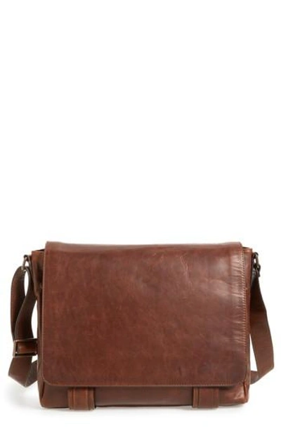 Frye 'logan' Messenger Bag - Brown In Antique Cognac