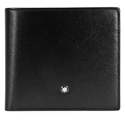 Montblanc Meisterstuck Soft Grain Leather Wallet With Coin Case In Black