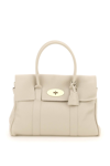 Mulberry Heavy Grain Leather Bayswater Bag In Beige