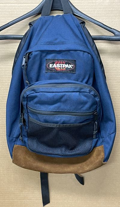【USA製】Eastpak Backpack Leather Bottom Vintage Marty McFly Eastpak Leather Bottom Backpack Made In