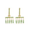 ILEANA MAKRI 18KT GOLD EARRINGS WITH TSAVORITES