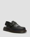 Dr. Martens Jorge By Pleasures Leather Slingbacks In Black