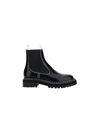 Proenza Schouler Womens Black Lug-sole Leather Chelsea Boots 6 In Black