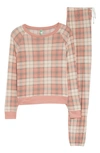 Honeydew Intimates Star Seeker Brushed Jersey Pajamas In Tea Rose Plaid