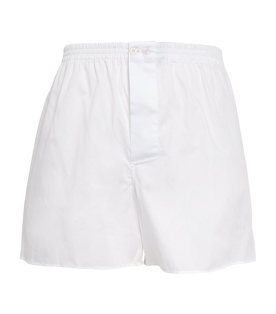 Zimmerli Cotton Woven Boxers In White