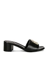 Givenchy 4g Black Mules In Black
