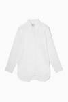 Cos Regular-fit Linen Shirt In White