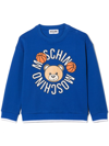 MOSCHINO LOGO-PRINT CREW NECK SWEATSHIRT