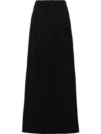 Vetements Push Up Floor-length Skirt In Black
