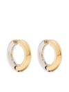AEYDE LAURIE LARGE TWO-TONE EARRINGS