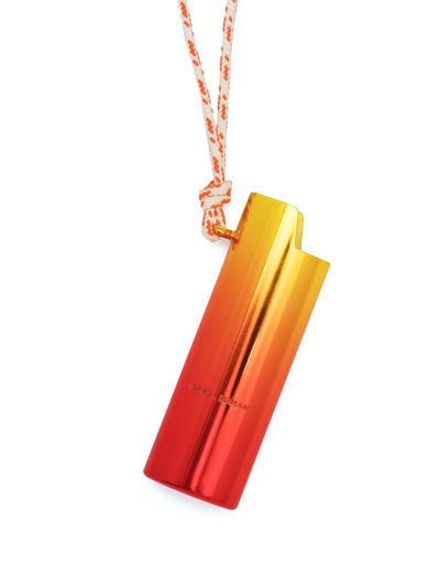 Isabel Marant Lighter-holder Sautoir Necklace In Orange