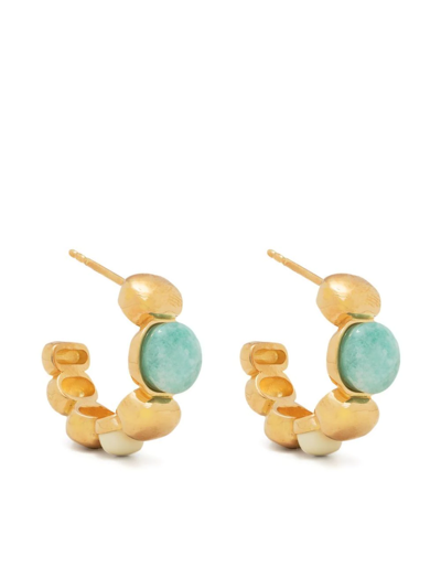 Aurelie Bidermann Etania Hoop Earrings In Gold