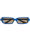 Undercover Rectangular-frame Sunglasses In Blau