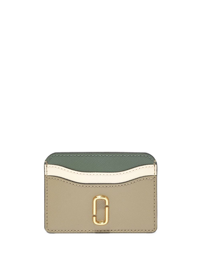 Marc Jacobs The Snapshot Card Case In Silver Sage Multi