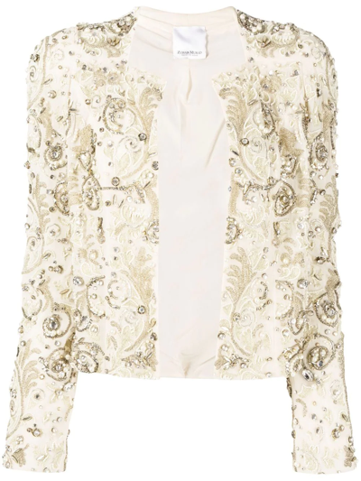 Zuhair Murad Baroque-embellished Cardigan In Gold