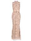 ZUHAIR MURAD HIGH NECK EMBELLISHED GOWN