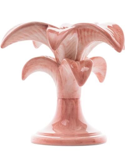 Les-ottomans Small Palm Tree Candleholder In Rosa