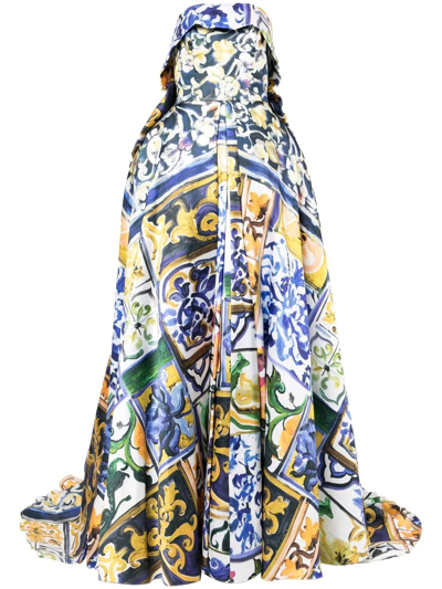 Isabel Sanchis Altamoda Patterned Ball Gown In Mehrfarbig