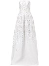 ISABEL SANCHIS CRYSTAL-EMBELLISHED STRAPLESS BALL GOWN