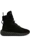 Giuseppe Zanotti Urchin High-top Sneaker Boots In Black