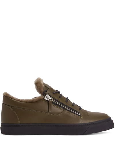 Giuseppe Zanotti Frankie Low-top Sneakers In Green