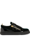 GIUSEPPE ZANOTTI FRANKIE VELVET LOW-TOP SNEAKERS