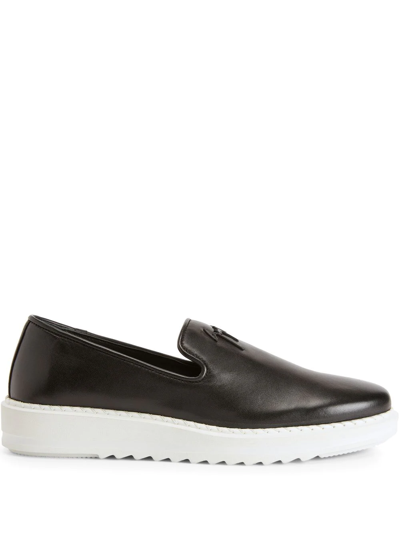 Giuseppe Zanotti Klaus Leather Loafers In Black