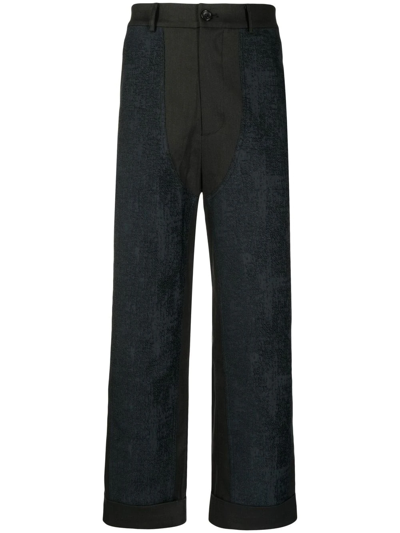 Onefifteen X Anowhereman Cropped Trousers In Black