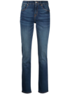 Barbour Faded Slim-leg Jeans In Blau