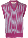 MARNI V-NECK KNIT VEST