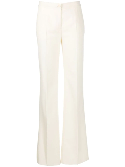 Etro High-waisted Wide-leg Trousers In Neutrals