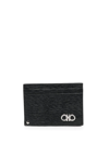 FERRAGAMO GANCINI-EMBELLISHED CARDHOLDER