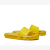 Tory Burch Logo-embossed Bubble Jelly Slides In Citrus/ Citrus