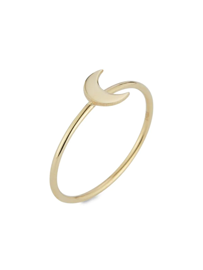 Saks Fifth Avenue Women's 14k Yellow Gold Moon Ring