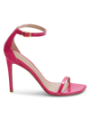 Stuart Weitzman Women's Nudistcurve Patent Leather Sandals In Magenta