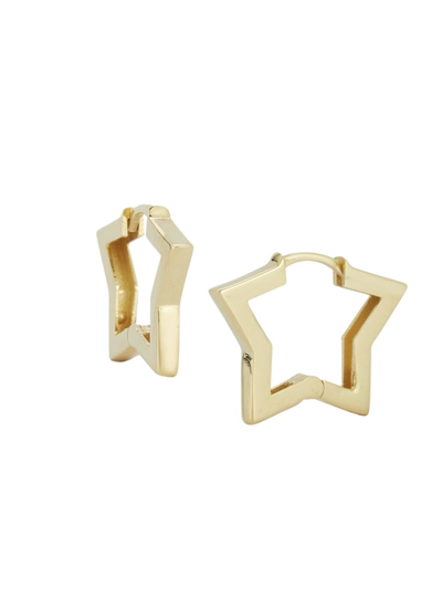 Saks Fifth Avenue Women's 14k Yellow Gold Star Huggie Hoop Earrings